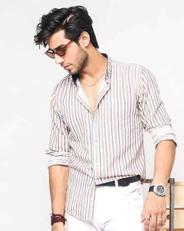 Men's Cream Casual Shirt - FMTS20-31390