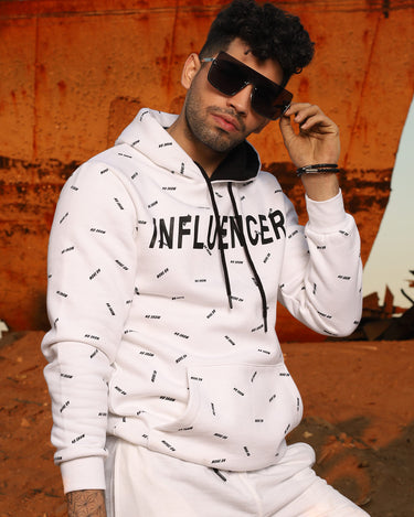 Men's White Hoodie - FMTH19-006