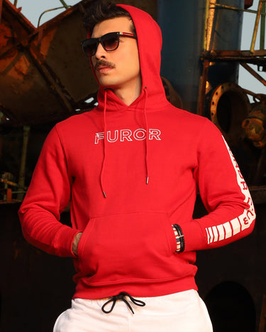 Men's Red Hoodie - FMTH19-016