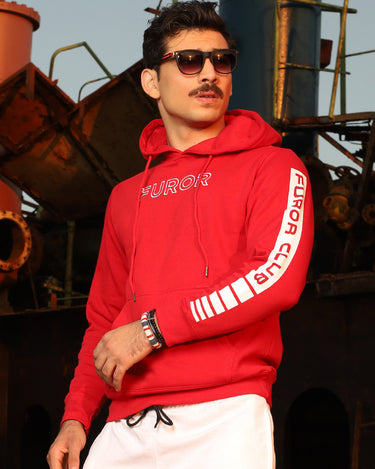 Men's Red Hoodie - FMTH19-016