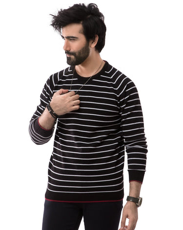 Men's Black Sweater - FMTSWT19-005