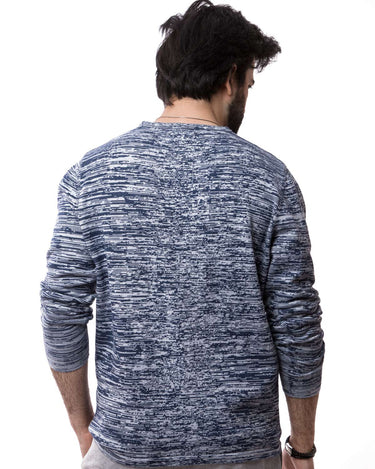 Men's Grey & Blue Sweater - FMTSWT19-001