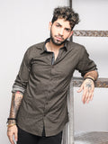 Men's Olive Casual Shirt - FMTS20-31396