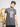 Men's Dark Grey Crew Neck Graphic Tee - FMTGT19-031