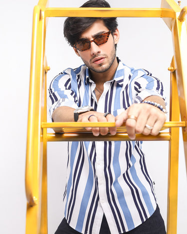Men's White Casual Shirt - FMTS20-31395