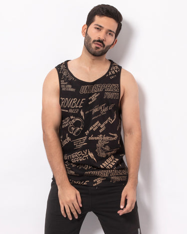 Men's Black Tank Top - FMTTS20-007