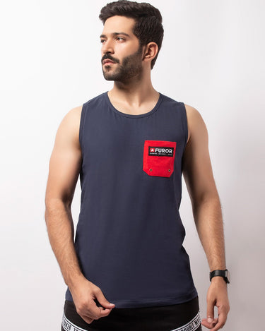 Men's Navy Tank Top - FMTTM20-001