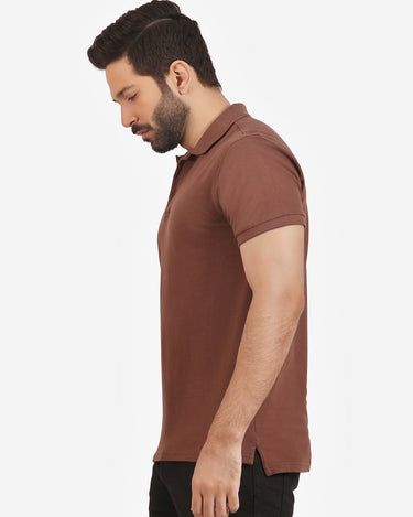 Men's Brown Polo Shirt - FMTCP20-004