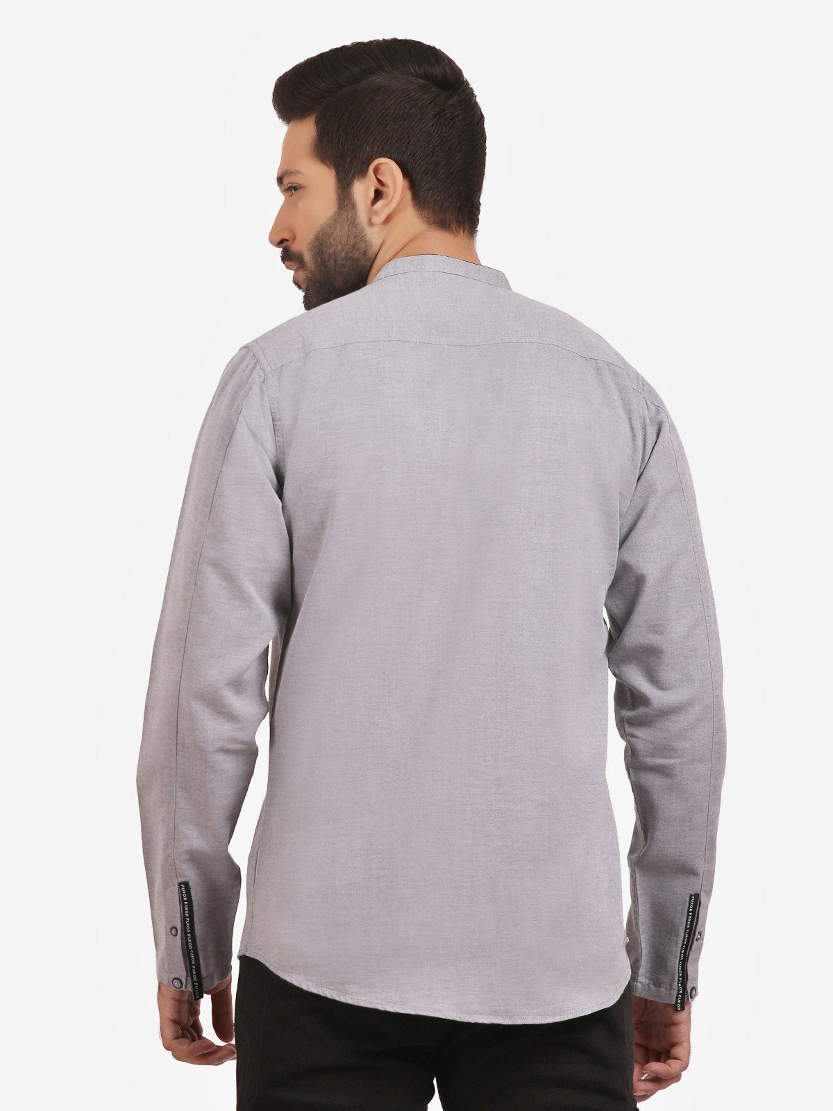Men's Grey Casual Shirt - FMTS20-31331