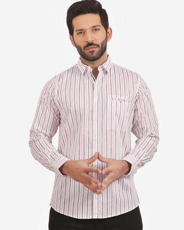 Men's White Casual Shirt - FMTS20-31351