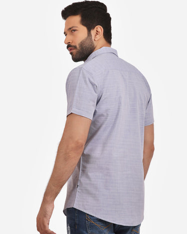 Men's Sky Blue Casual Shirt - FMTS20-31302