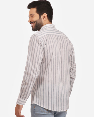 Men's White Casual Shirt - FMTS20-31355