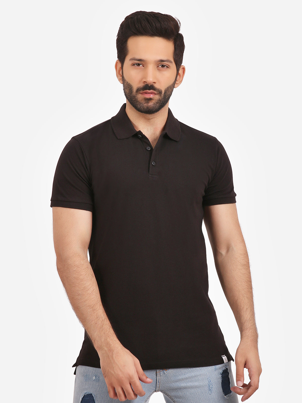 Men's Black Polo Shirt - FMTCP20-006