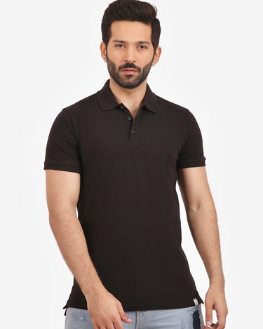 Men's Black Polo Shirt - FMTCP20-006