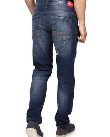 Men's Indigo Blue Denim Jeans - FMBP19-038