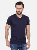 Men's Navy Blue Basic T-Shirt - FMTBT19-051