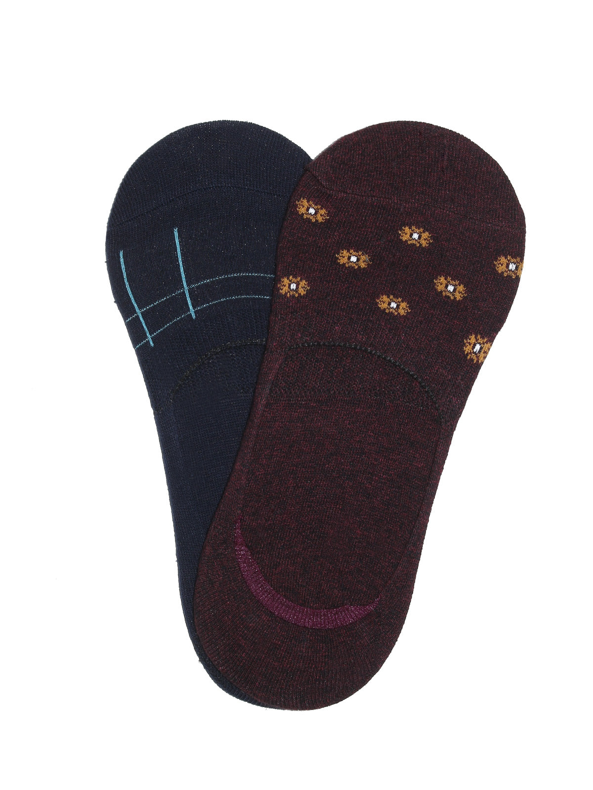 Pack Of 2 Multi No-Show Socks - FAMSO20-011