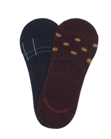 Pack Of 2 Multi No-Show Socks - FAMSO20-011