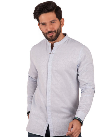 Men's Mist Blue Casual Shirt - FMTS20-31327