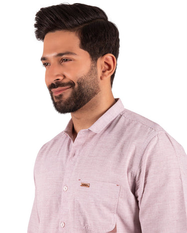 Men's Onion Pink Casual Shirt - FMTS20-31330