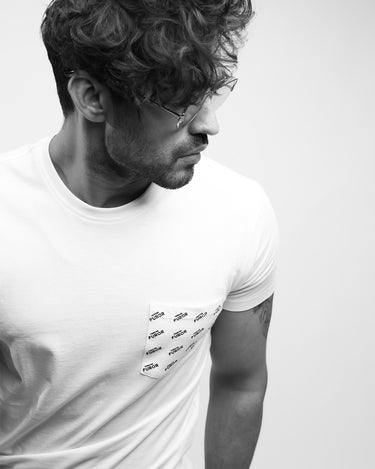 Men's White Classic Tee - FMTCT19-041