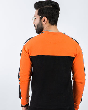 Men's Orange Black Sweatshirt - FMTSS20-006
