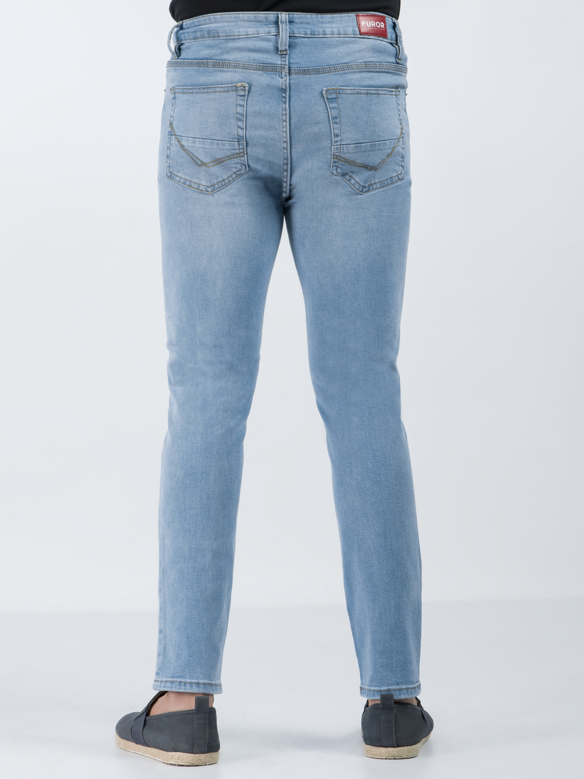 Men's Powder Blue Denim Jeans - FMBP20-024