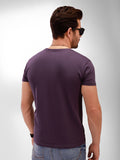 Men's Dark Purple Basic T-Shirt - FMTBT19-050