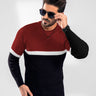 Men's Rust Black Sweater - FMTSWT20-018