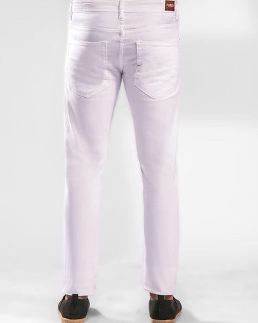 Men's White Denim Jeans - FMBP20-023