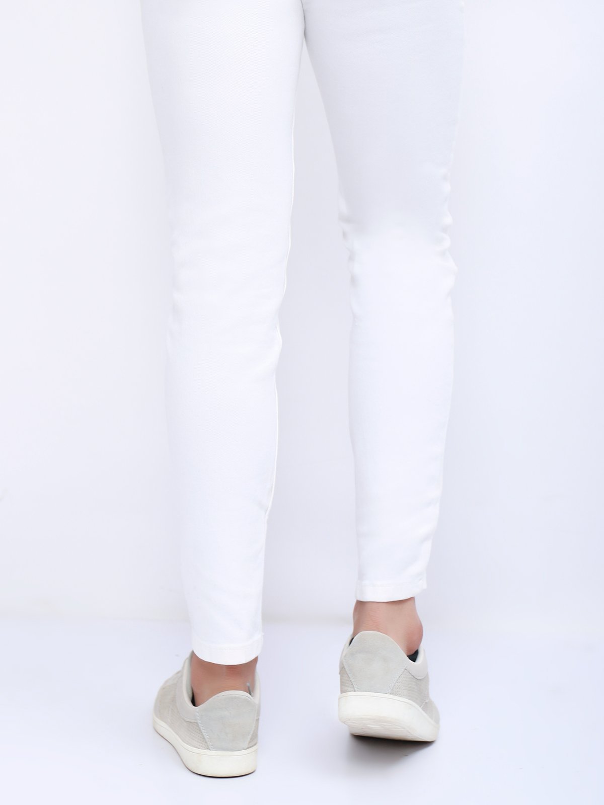 Men's White Denim Jeans - FMBP20-015