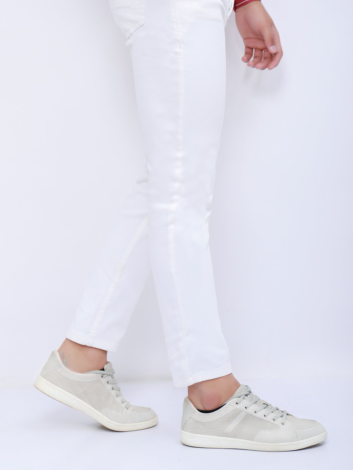 Men's White Denim Jeans - FMBP20-015