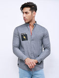 Men's Grey Casual Shirt - FMTS20-31349
