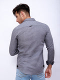 Men's Grey Casual Shirt - FMTS20-31349