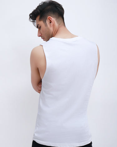 Men's White Tank Top - FMTTR21-005