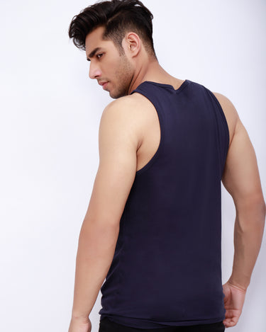 Men's Dark Blue Tank Top - FMTTR21-017