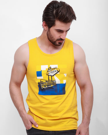 Men's Yellow Tank Top - FMTTR21-027