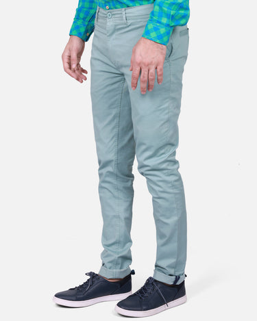 Men's Sea Green Chino Pant - FMBCP17-016