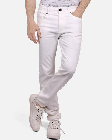 Men's Off White Denim Jeans - FMBP18-018