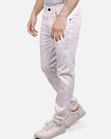 Men's Off White Denim Jeans - FMBP18-018