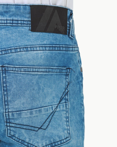 Men's Blue Denim Pant - FMBP22-033