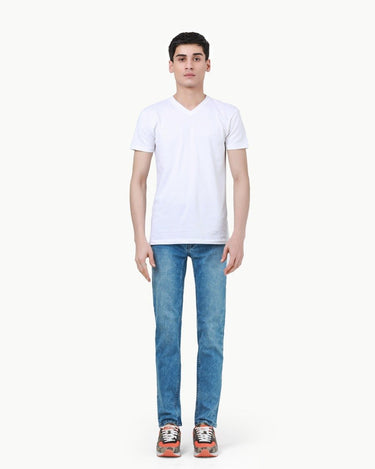 Men's Blue Denim Pant - FMBP22-033