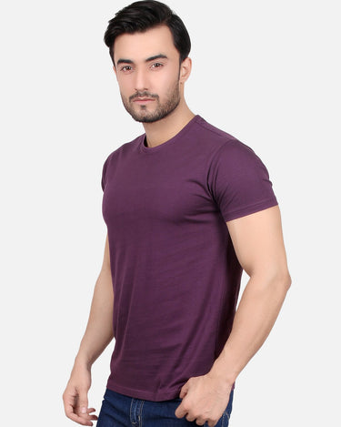 Men's Purple Basic T-Shirt - FMTBT19-065