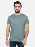 Men's Sea Green Basic T-Shirt - FMTBT19-041