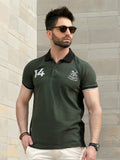 Men's Dark Green Polo Shirt - FMTCP18-009