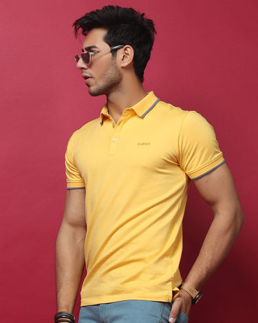 Men's Yellow Polo Shirt - FMTCP19-004