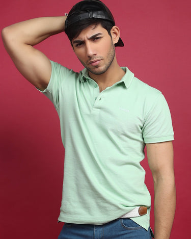 Men's Mint Green Polo Shirt - FMTCP19-014