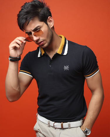 Men's Dark Navy Polo Shirt - FMTCP19-015