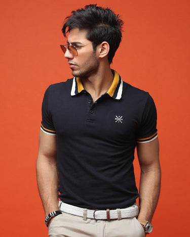 Men's Dark Navy Polo Shirt - FMTCP19-015