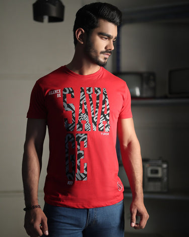 Men's Deep Red Classic Tee - FMTCT19-029